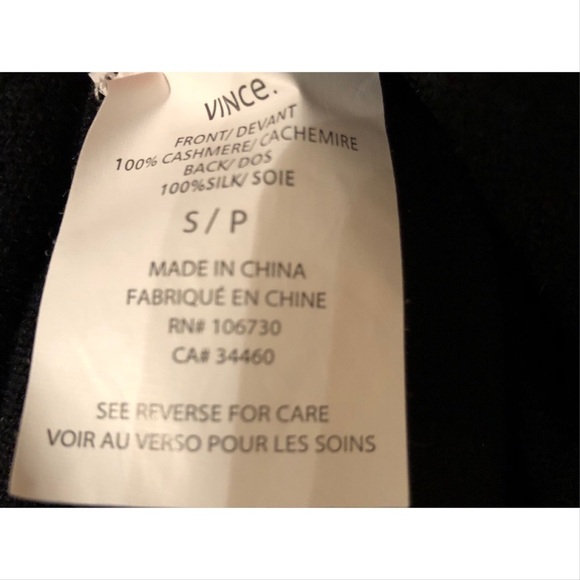 Vince sleeveless cashmere pullover nwot - Picture 7 of 7